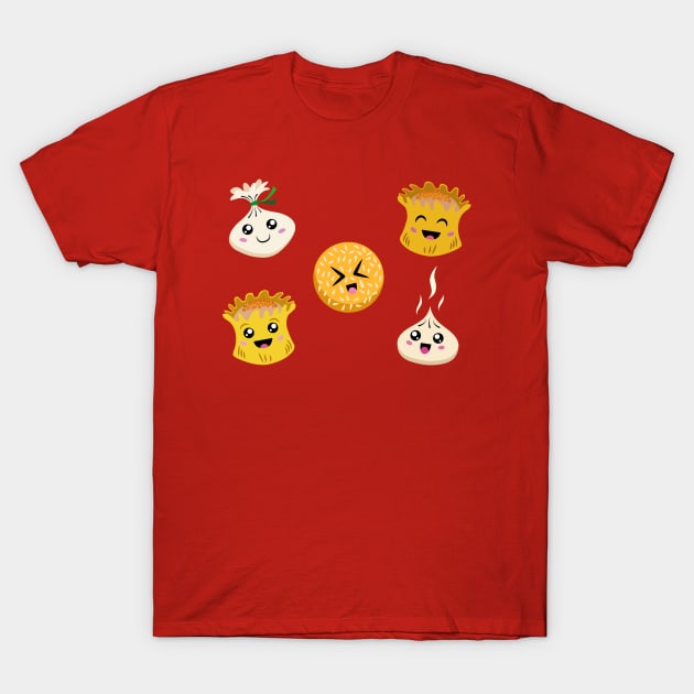 Dim Sum Friends T-Shirt by xyabut2